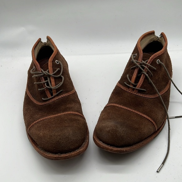 TIMBERLAND BOOT COMPANY Cap-Toe Oxfords Shoes Sz 8 M Brown Suede Leather - Picture 2 of 12